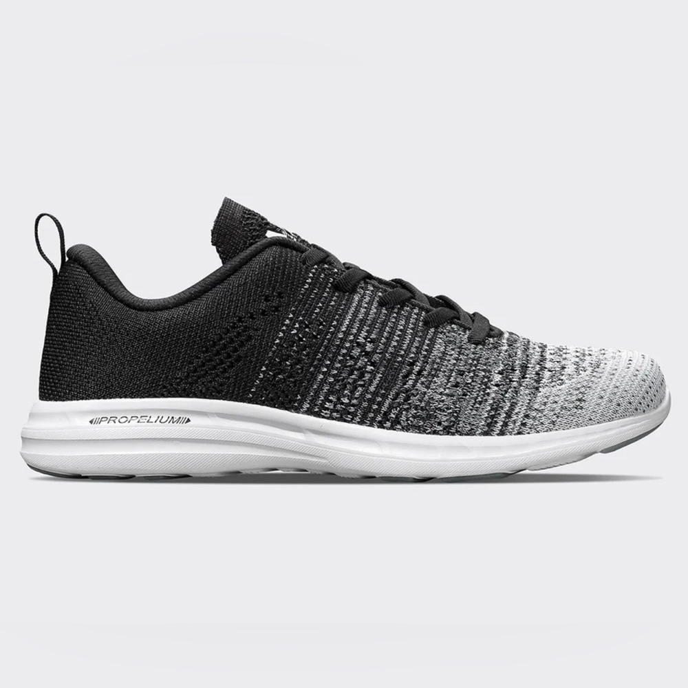 APL women’s TechLoom Pro White / Heather Grey / Black Melange Size 9.5